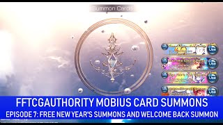 Mobius FF Card Summons: Episode 7 (2019 New Year's Free Summons and Welcome Back Greater Summon)