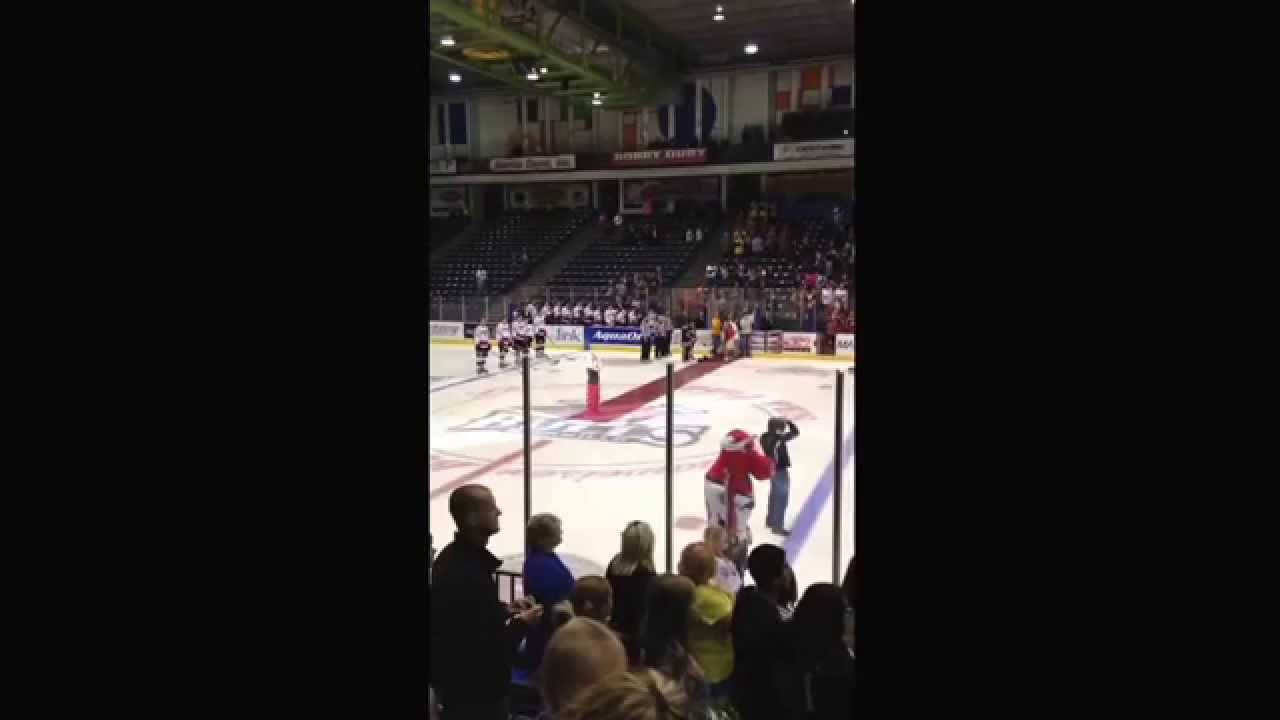 Michala Yearwood Berend Singing the National Anthem for the Amarillo Bulls!!!