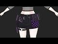Techwear Anime skirt | Modeling and Texturing |