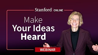 Stanford Webinar - How to Gain Support and Increase Your Visibility