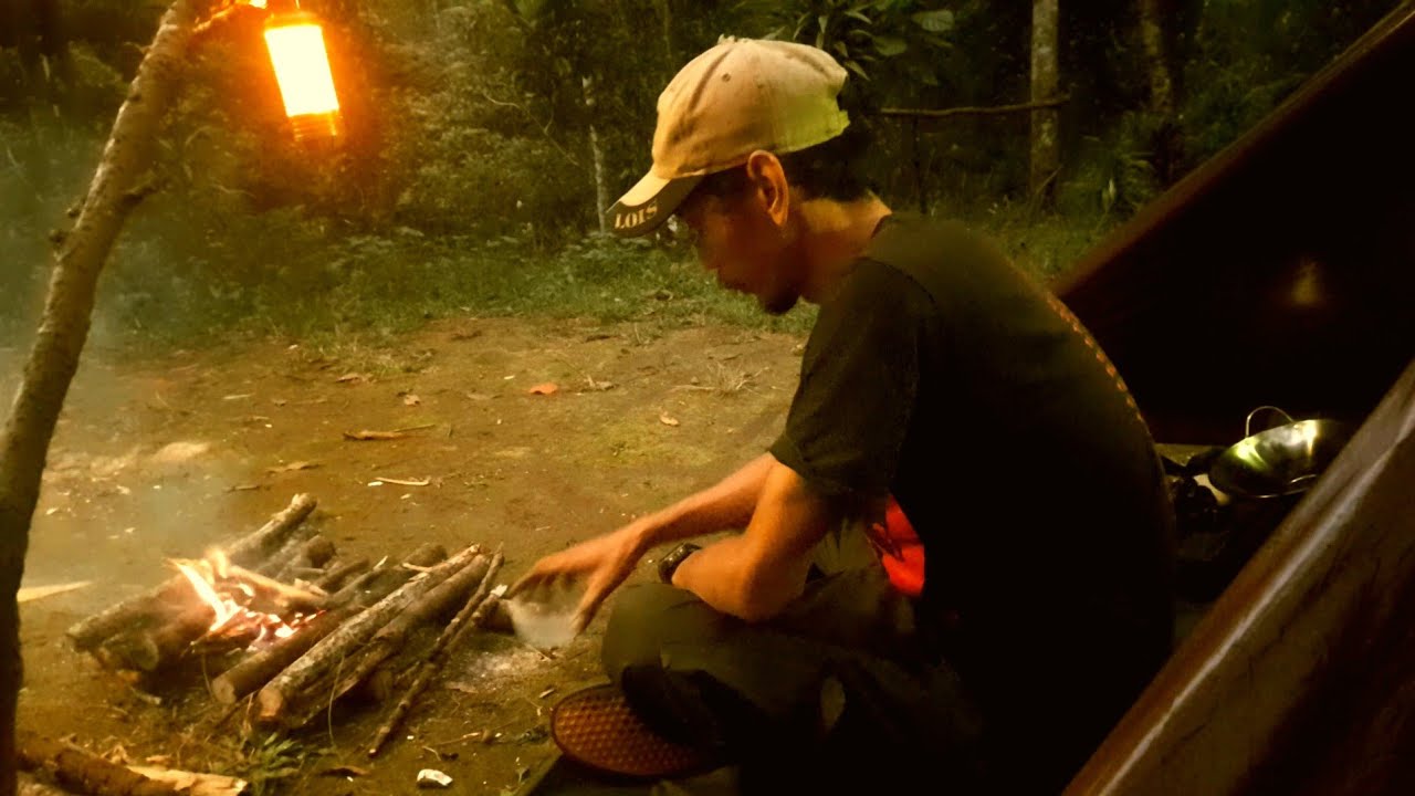 Solo Camping : 24 Hours Alone in the Wild with Bushcraft | Asmr ...