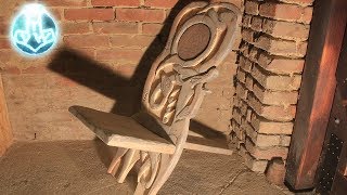 Stargazer Chair with Viking Styled Carvings