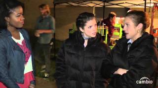 Anna Kendrick and Brittany Snow - Interview on the set of 