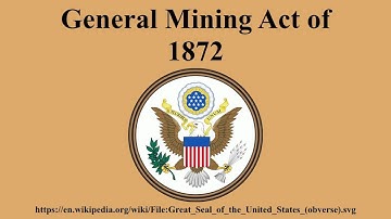 General Mining Act of 1872