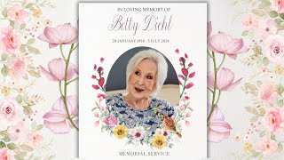 Funeral  Service of Elizabeth Diehl