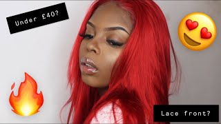 Its A Wig Review Ep 2 - Bright Red Lace Front For Under 50 Ft Kryssma Hair Cshenekaa