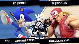 Collision 2023 - Sonix (Sonic) VS Riddles (Kazuya, Terry) - Top 8 - Winners Semis