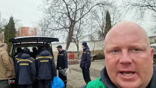 Übergabe von dringend benötigter Schutzkleidung ab die Feuerwehr in der Ukraine sagt Maik Menke Übergabe von dringend benötigter Schutzkleidung ab die Feuerwehr in der Ukraine sagt Maik Menke