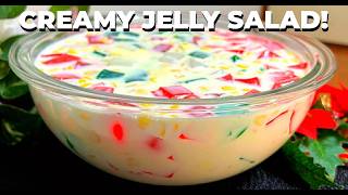 Creamy Colorful Jelly Salad No-Bake Super Creamy