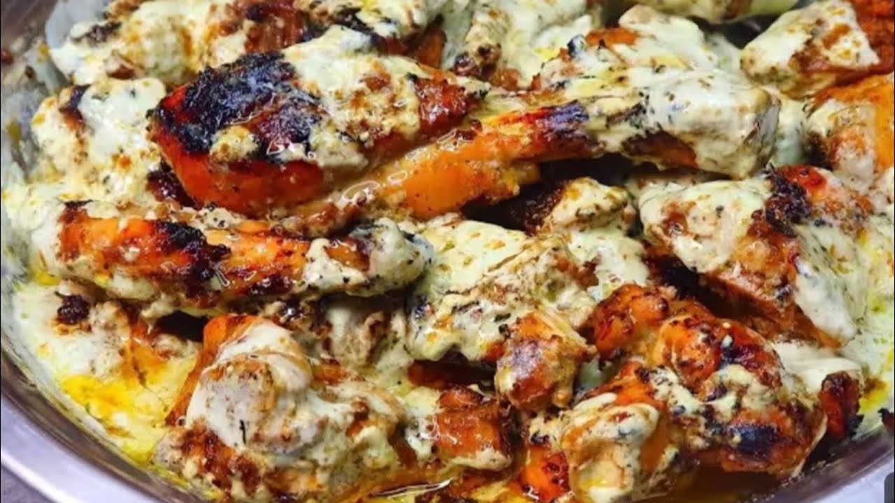 RESTAURANT STYLE CHICKEN 🍗😋 BARRA DELICIOUS SMOOTH AND SILKY CHICKEN BARRA RECIPE|