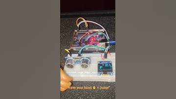 Arduino Dino Game 🦖 | Play with Your Hand (Touchless Control!)✋ #Shorts