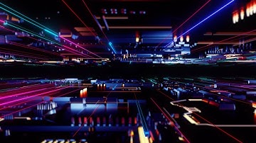 Techno colorful tunnel Vj Loop Video | 4K Video | No Copyright Motion Background Video