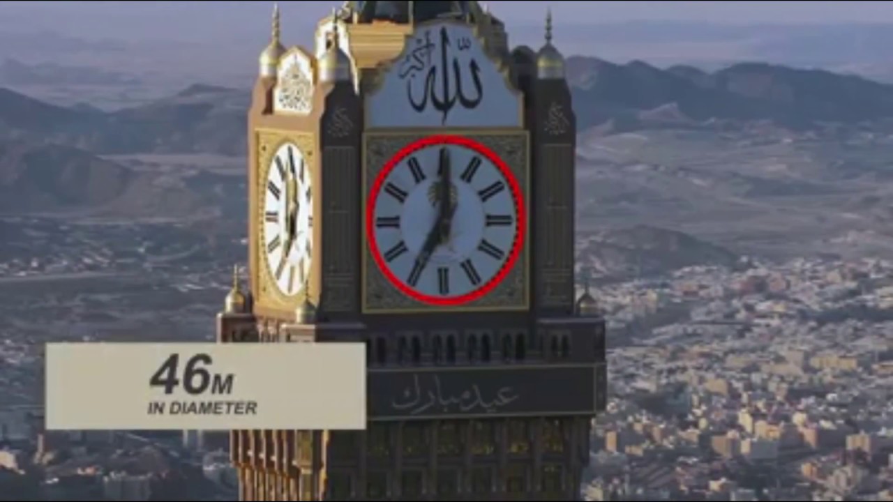 Worlds Biggest Clock Makkah Royal Clock Tower Hotel Abraj Al