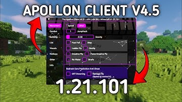 Apollon Client v4.5 | MCPE 1.21.101 | FPS Boost + Aimbot + ESP | No Ban Hack