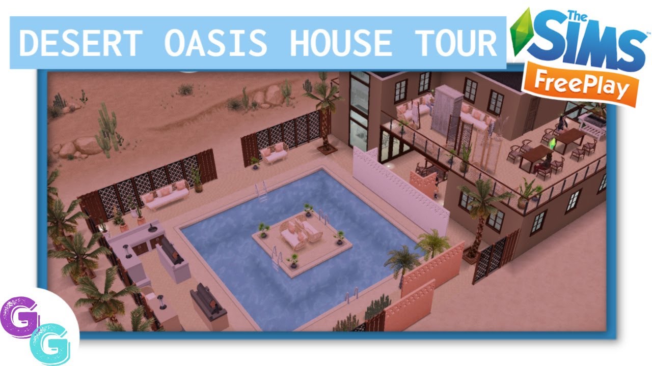 Sims Freeplay 🏜 Desert Oasis House Tour 