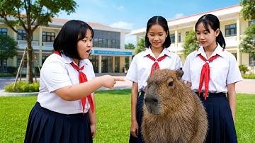 Capybara bị coi thường khi tặng cô giáo quà Quê trong sinh nhật! #capybara