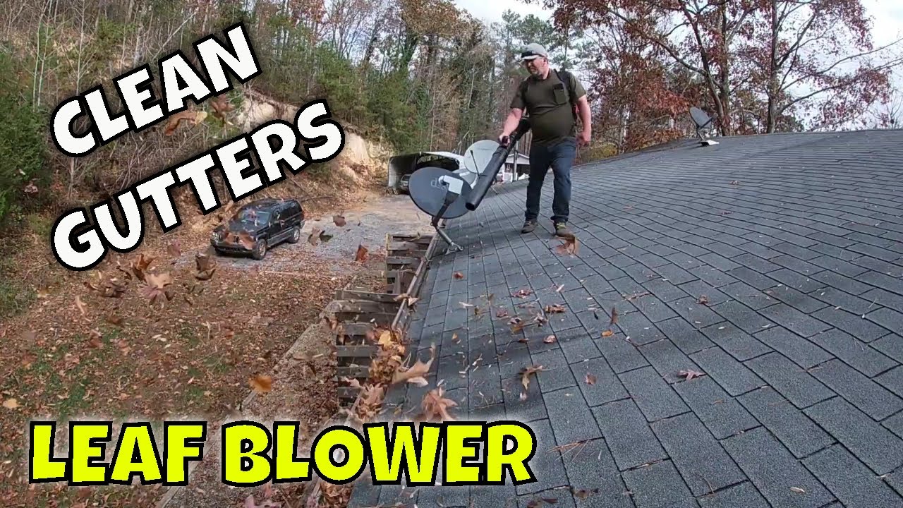 Redmax Blower QUICK And EASY Way To Clean Your Gutters! YouTube