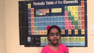 Amrita Vukoti talking about Periodic Table of the Elements