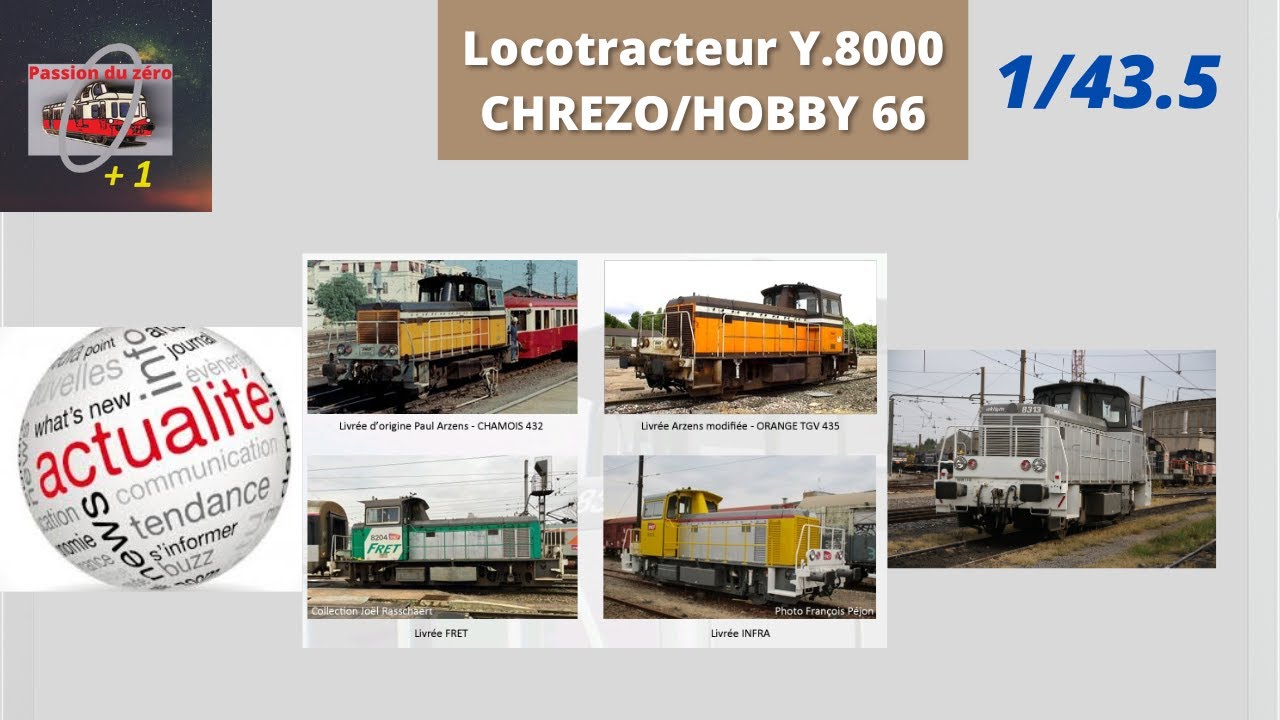 Nouveauté : locotracteur Y.8000 Chrezo/Hobby66 à l'échelle zéro