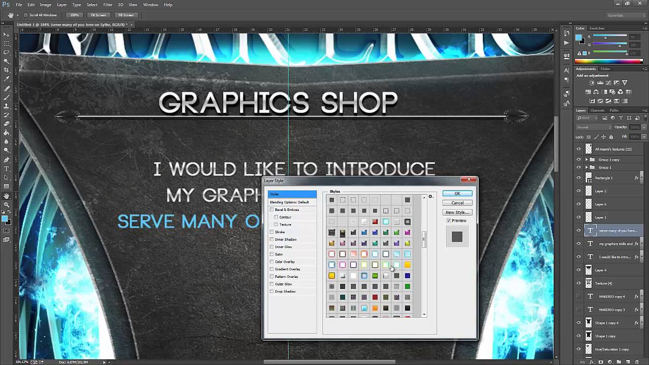 speed art thread layout