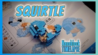 From 1 Block to Squirtle 🌊 | Satisfying ASMR Nanoblock Timelapse