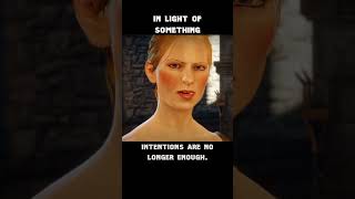 in light of something — Dragon age : Inquisition dialogue scene