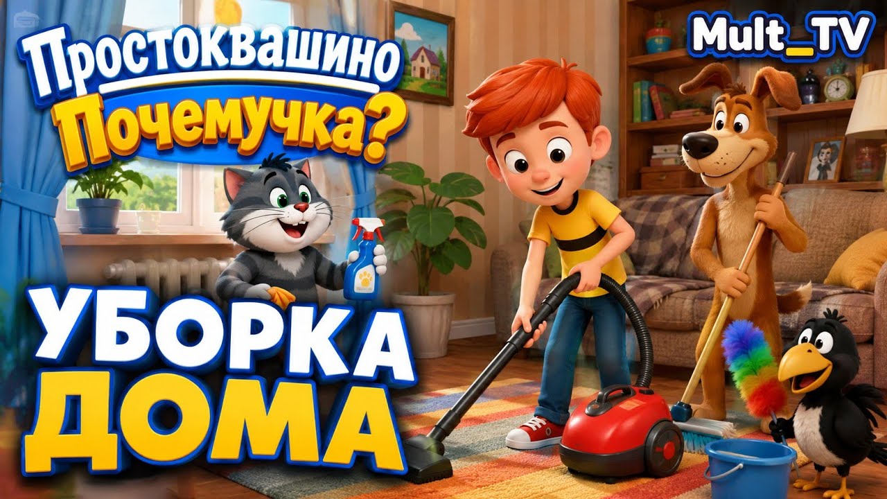 Простоквашино | Уборка Дома Новая Серия на Mult_TV