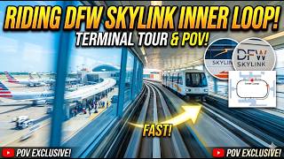 DFW Skylink Inner Loop: The FASTEST Way to Change Terminals! 🚆💨