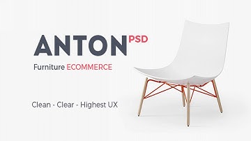 Anton Ecommerce Furniture PSD Template | Themeforest Website Templates and Themes