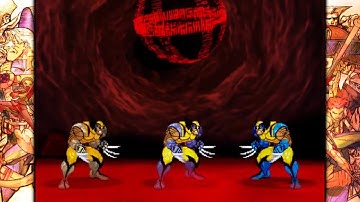 Marvel vs Capcom 2: Wolverine, Wolverine, and Wolverine(Adamantium) arcade playthrough