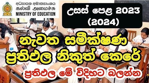 AL  2023 Re Correction Results Released | AL 2023 (2024) Re Scrutiny Results Released