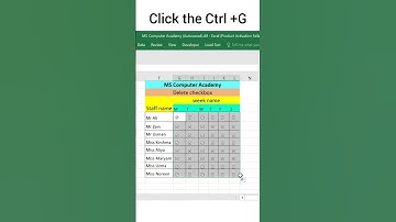 How to delete checkbox in excel sheet🤘|excel magic