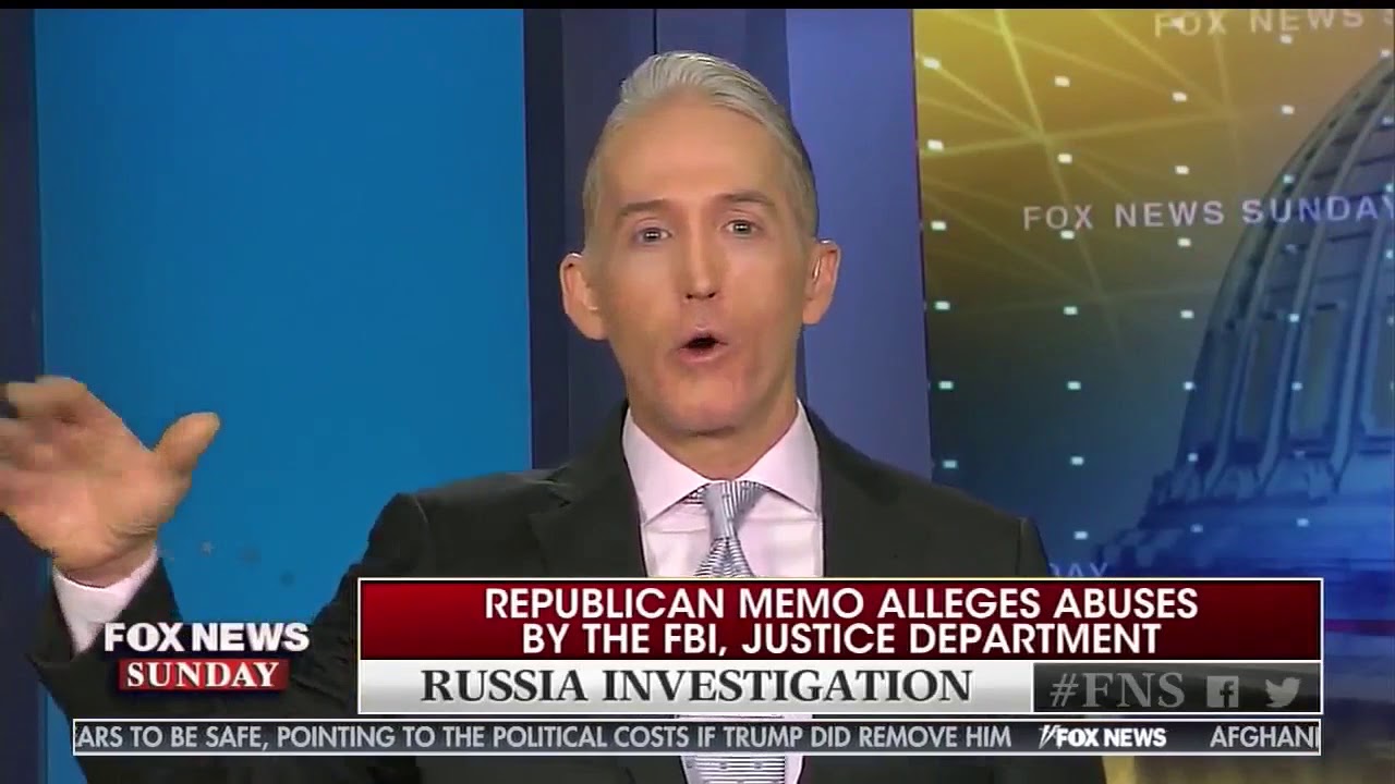 Chairman Gowdy discusses bias in FBI investigations on Fox News Sunday ...