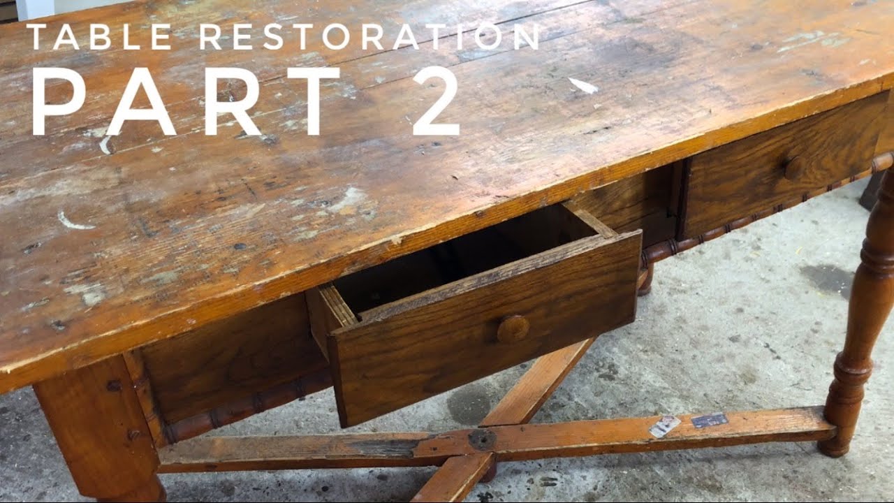 Old Table Restoration. PART 2. YouTube