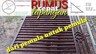 3 rumus lapangan yg wajib di kuasai bengkel las listrik(cara membagi jari-jari pagar)