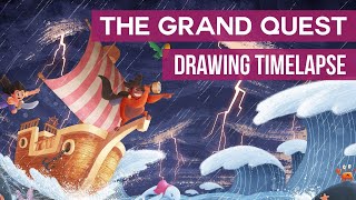 The Grand Quest - Drawing Timelapse