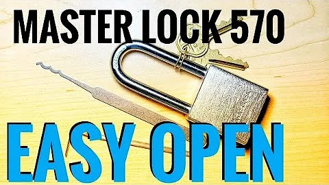 Master Lock 570 - Easily Picked Open