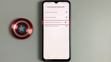 Press Volume up to answer calls on Samsung M33 5G Android 12