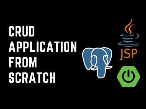 Complete Project | CRUD Application from Scratch Tutorial | Spring Boot | PostgreSQL | JSP | JPA