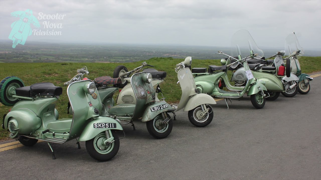 London to Brighton 2019 Vintage Scooter Run, Lambretta Vespa YouTube