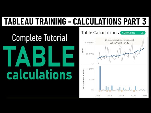 Tableau Table Calculations