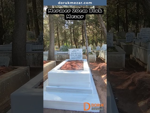 Mermer 20cm Blok Mezar | Türkiye'nin Her Yerine Montaj ve Ambar Gönderim | En Sağlam Mezar Modeli |