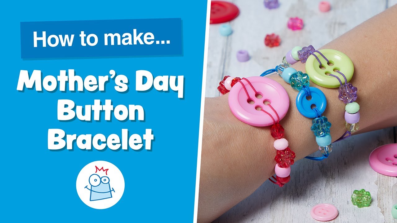 Mother's Day Button Bracelet craft activity guide | Baker Ross