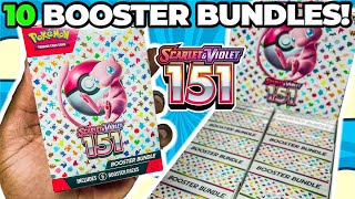 10 Pokemon 151 Booster Bundle Box OPENING! (60 Booster Packs)