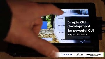 Renesas RZ/G2L | Smart device demo GUI built using AMETEK Crank