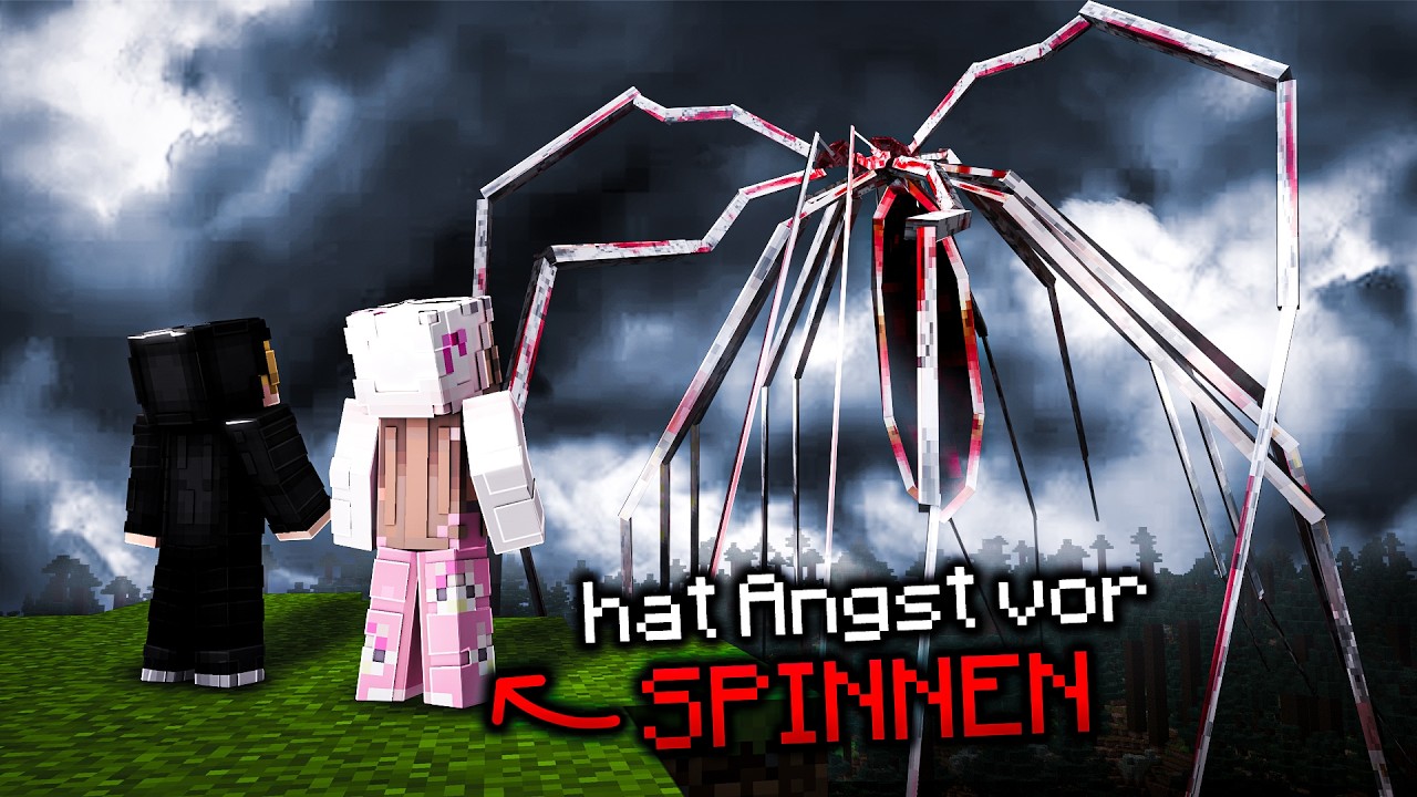 Sie hat ANGST VOR SPINNEN - Minecraft Arachnophobie Mod