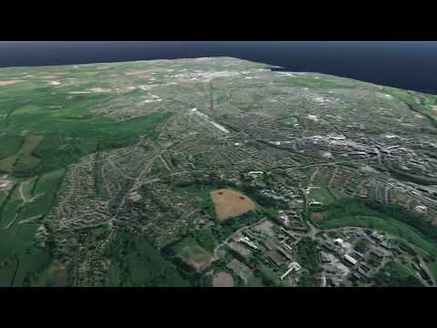 LIDAR pointcloud of Exeter in Unity