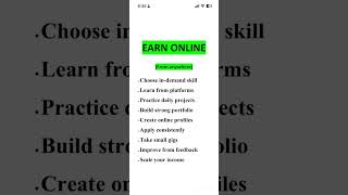 How to earn Online skills ?