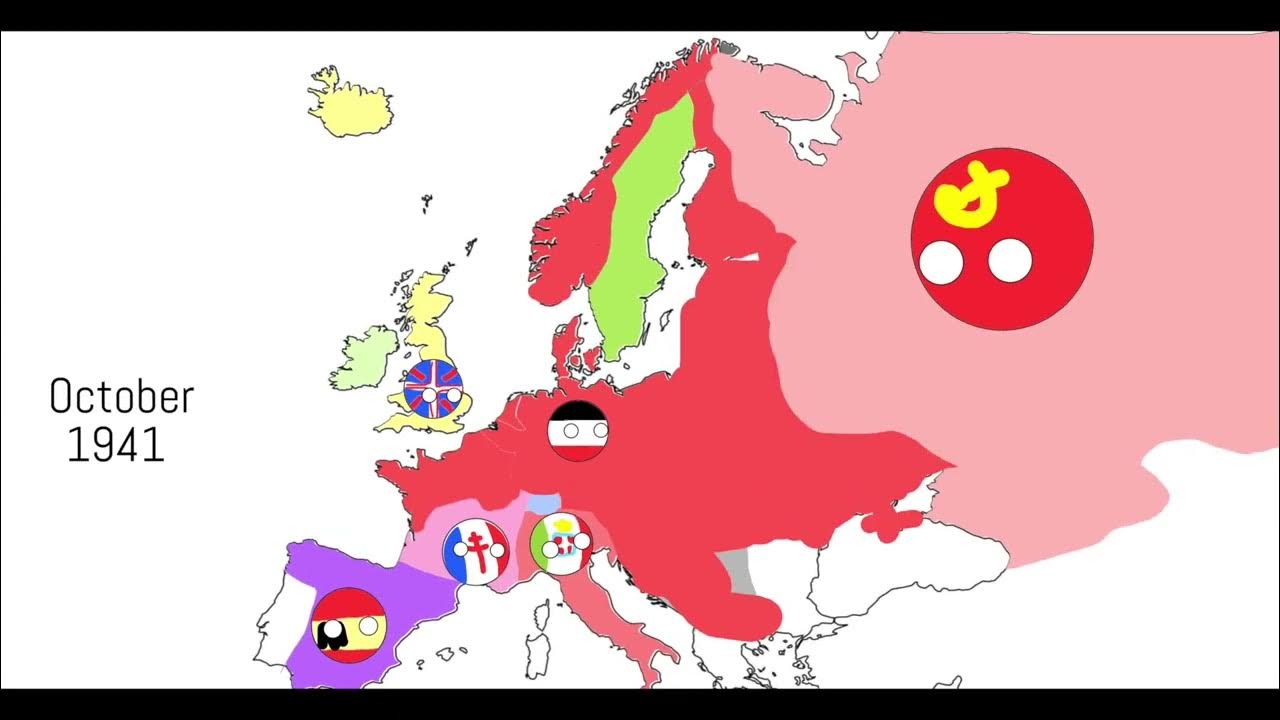 Animation of WW2 in Europe Every Month 19391945 YouTube