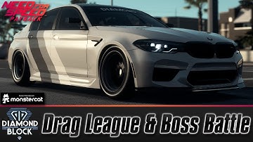Need For Speed Payback: Diamond Block | Drag League & Boss Battle | BMW M5 Drag Build